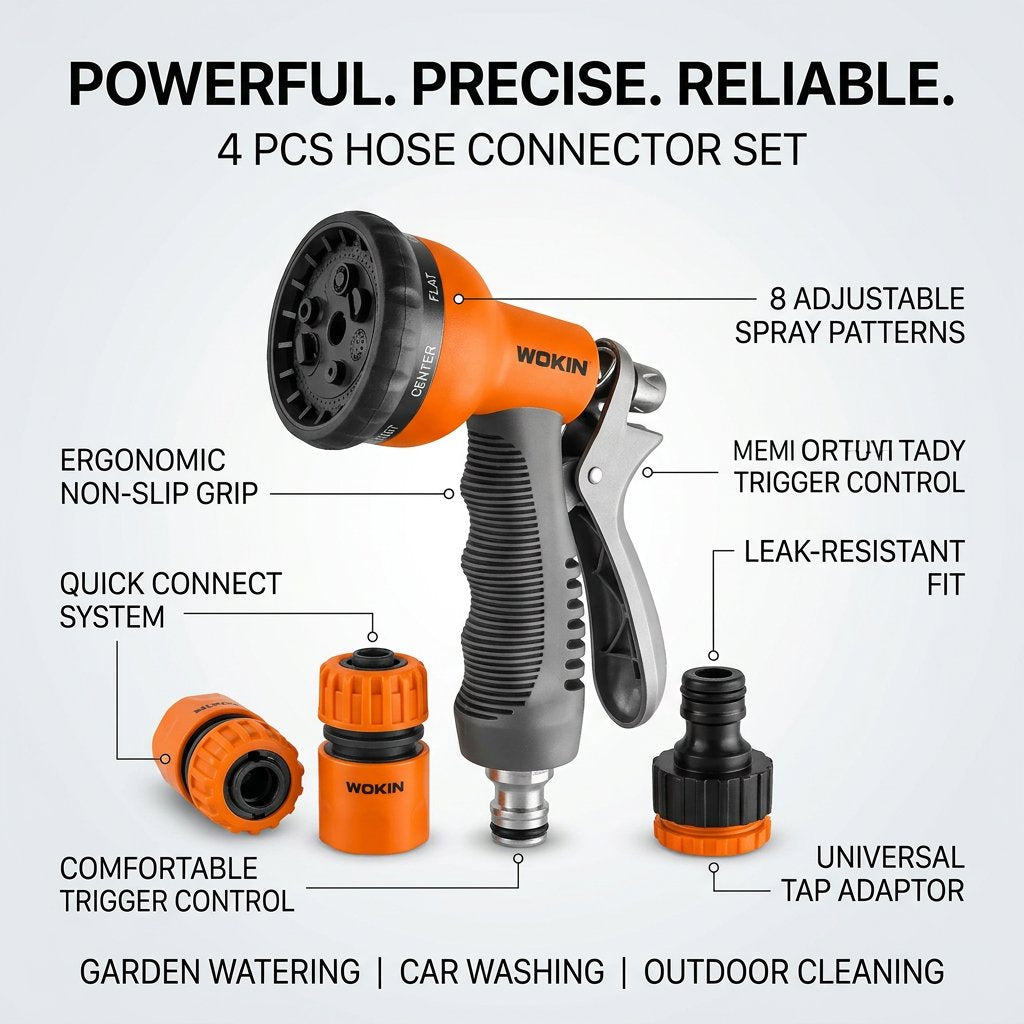 4 Pcs Hose Connector set Wokin Brand - BAS Kuwait Bab Al Saif