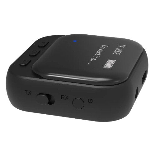 Adapter Intelligent One To Two BT Transmitter For TV Computer Airplane Bluetooth Connector - BAS Kuwait Bab Al Saif Black Standard