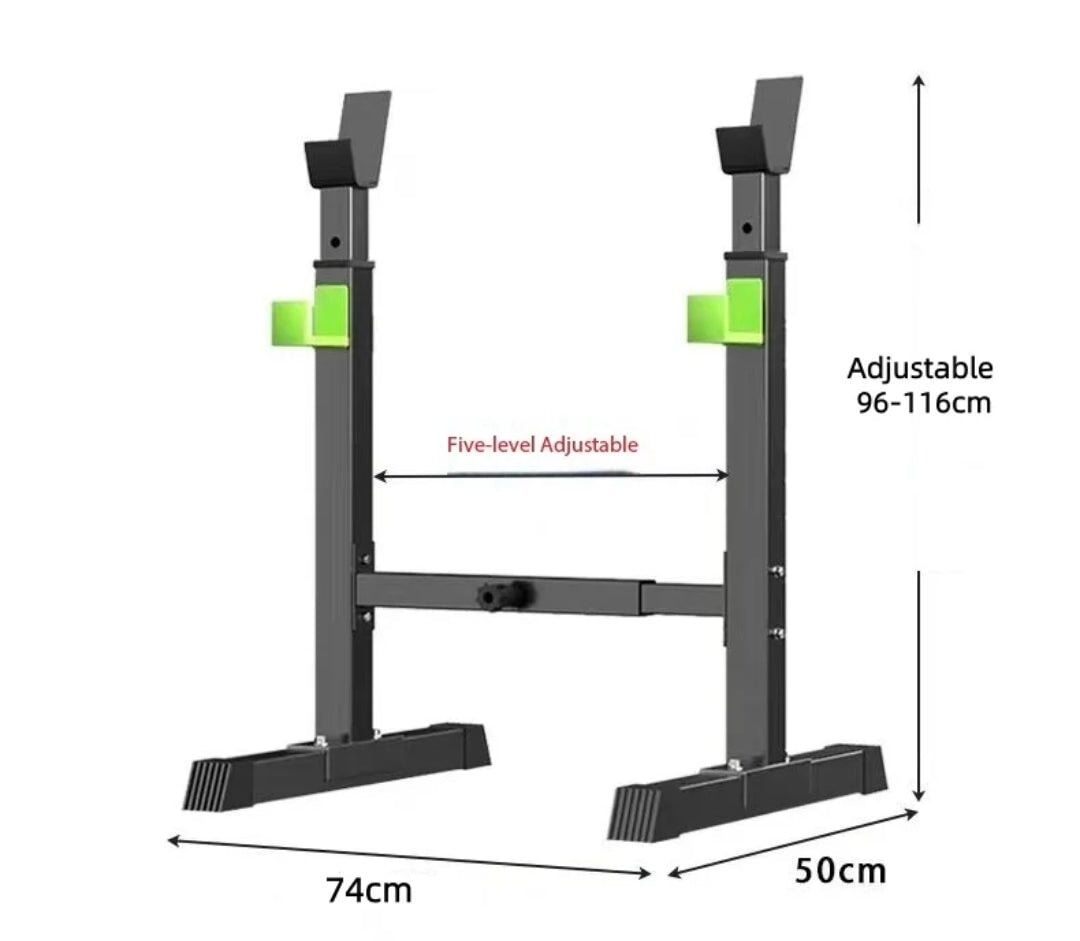 Adjustable Squat Rack & Barbell Stand - BAS Kuwait Squat Rack BAS