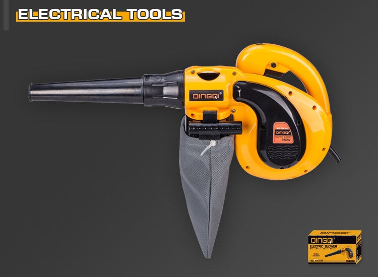 Air Blower And Electric Vacuum 2 in 1 Leaf Blowers Machine 650W DINGQI BRAND - BAS Kuwait Bab Al Saif Yellow Standard
