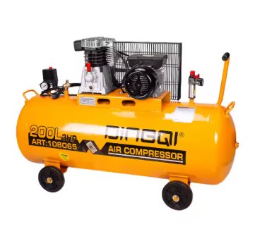 Air Compressor 100L 1800W Dingqi Brand - BAS Kuwait Bab Al Saif Yellow 100 L