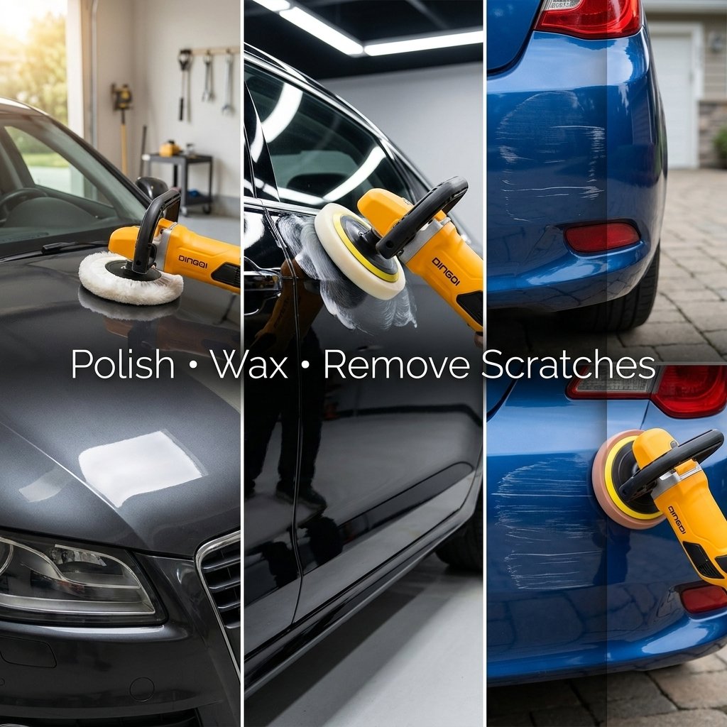 Angle Polisher 1200W for Car Polishing Dingqi Brand - BAS Kuwait Bab Al Saif