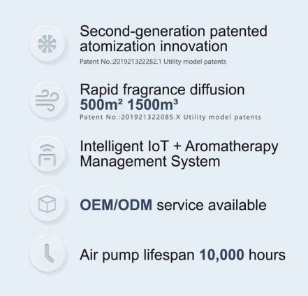 Aroma Diffuser Scent Diffuser 150m2 Capacity 200ml for home & office - BAS Kuwait Bab Al Saif