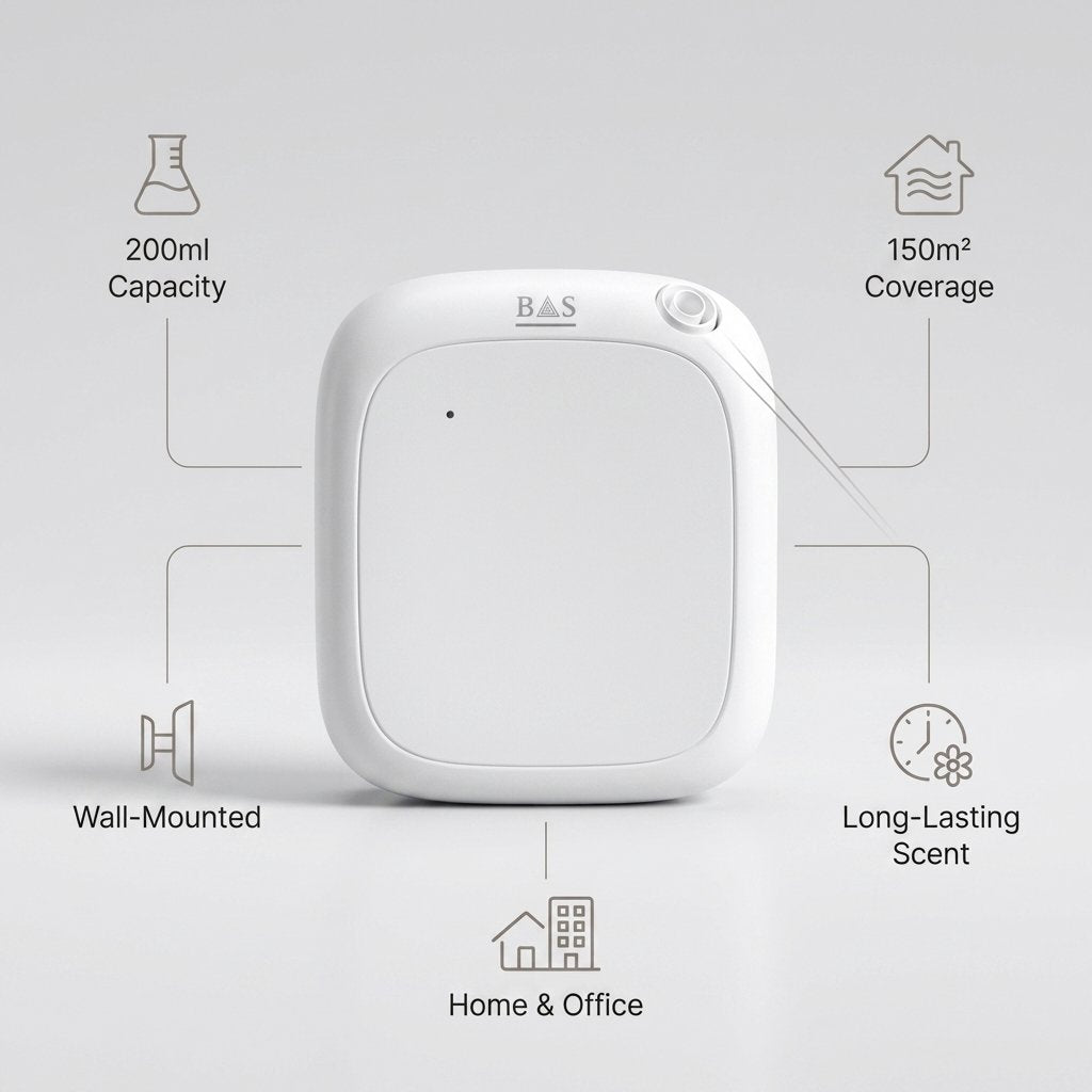 Aroma Diffuser Scent Diffuser 150m2 Capacity 200ml for home & office - BAS Kuwait Bab Al Saif