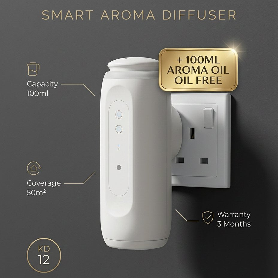Aroma Diffuser Wall Plugin Scent Diffuser App Control - BAS Kuwait Bab Al Saif