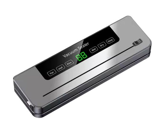 Automatic Food Plastic Vacuum Sealing Machine 120W with Cutter, LED Indicator, Dry & Moist Modes - BAS Kuwait Bab Al Saif Standard Standard