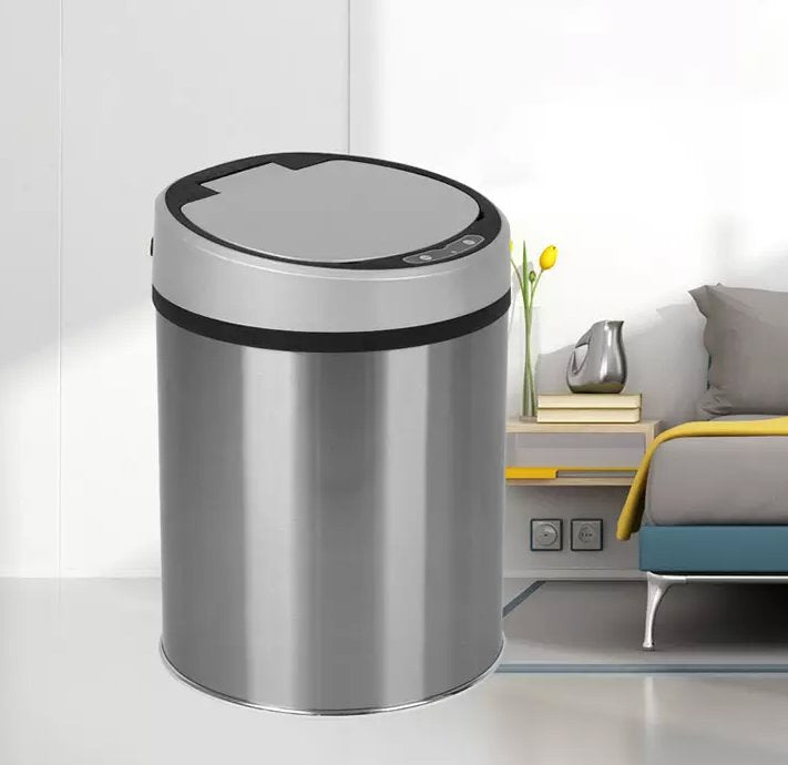 Automatic Sensor Dustbin - BAS kuwait Bab Al Saif Silver Standard