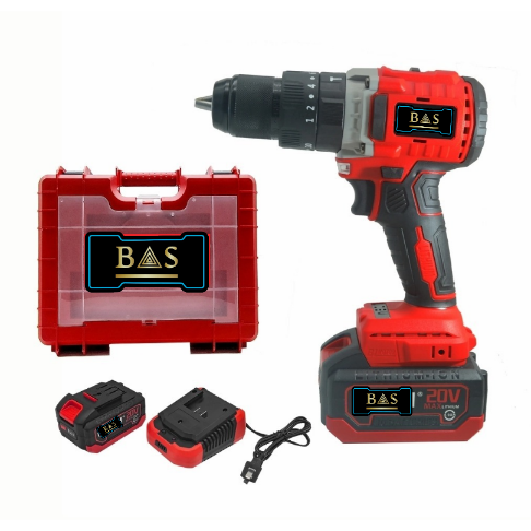 Cordless Drill 13mm 20V with 2 batteries , Brushless Motor - BAS Kuwait