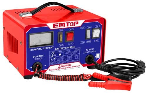 Battery charger Jump Start Car EMTOP BRAND - BAS Kuwait Bab Al Saif Standard Standard
