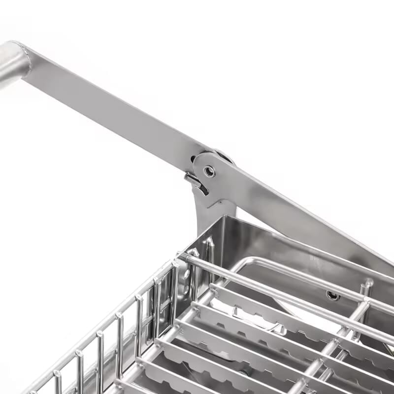 BBQ Grill Charcoal & Gas Flip Type | Stainless Steel 42x28x35cm | BAS Kuwait Bab Al Saif