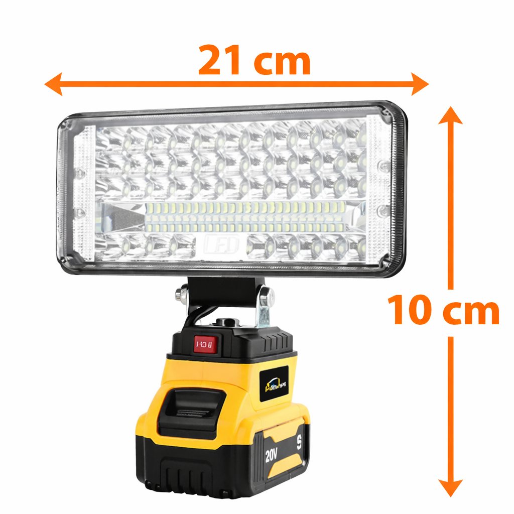 Camping Flashlight Portable Outdoor Rechargeable Batteries Cordless Torch LED Light With 2 Batteries - BAS Kuwait Bab Al Saif