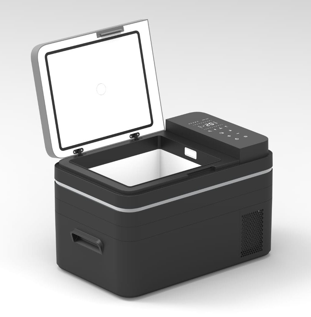 Car fridge 30L with Compressor (hot & cold) - BAS Kuwait Bab Al Saif Black 30 L