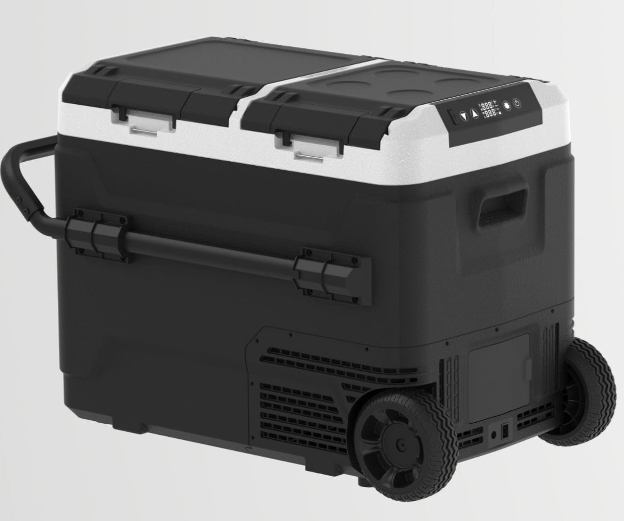 Car fridge 50L with Compressor (hot & cold) - BAS Kuwait Bab Al Saif Black 50 L