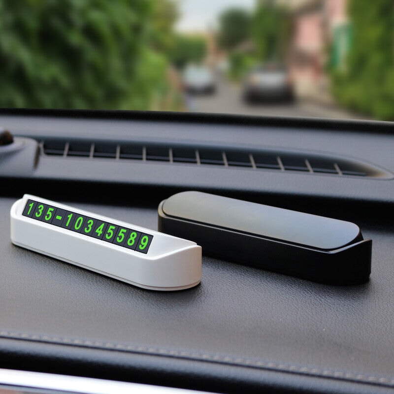 Car Parking Phone number Display / Temporary Parking mobile number Card for Cars - BAS Kuwait Bab Al Saif Standard Standard