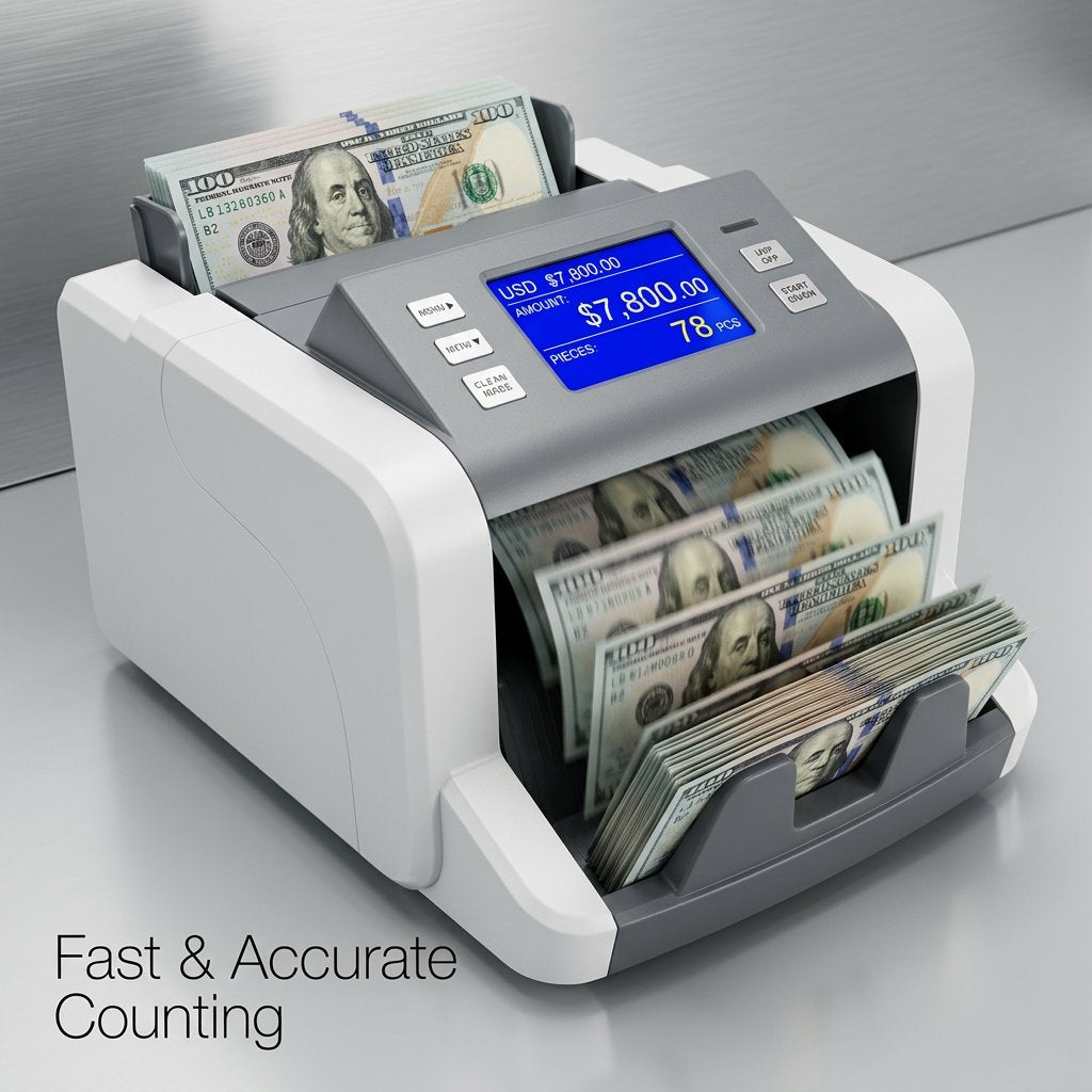 Cash Counting Money Counting Machine Multi denomination Value Amount - BAS Kuwait Bab Al Saif