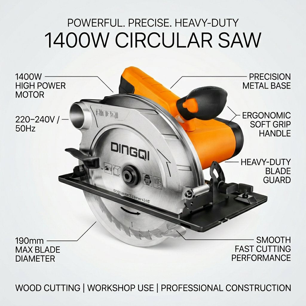 Circular Saw 1400W Dingqi Brand - BAS Kuwait Bab Al Saif
