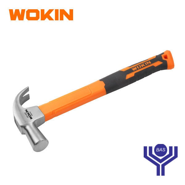 Claw Hammer with Fiberglass Handle (British type) 25 mm Wokin Brand - BAS Kuwait Bab Al Saif Standard 25Mm