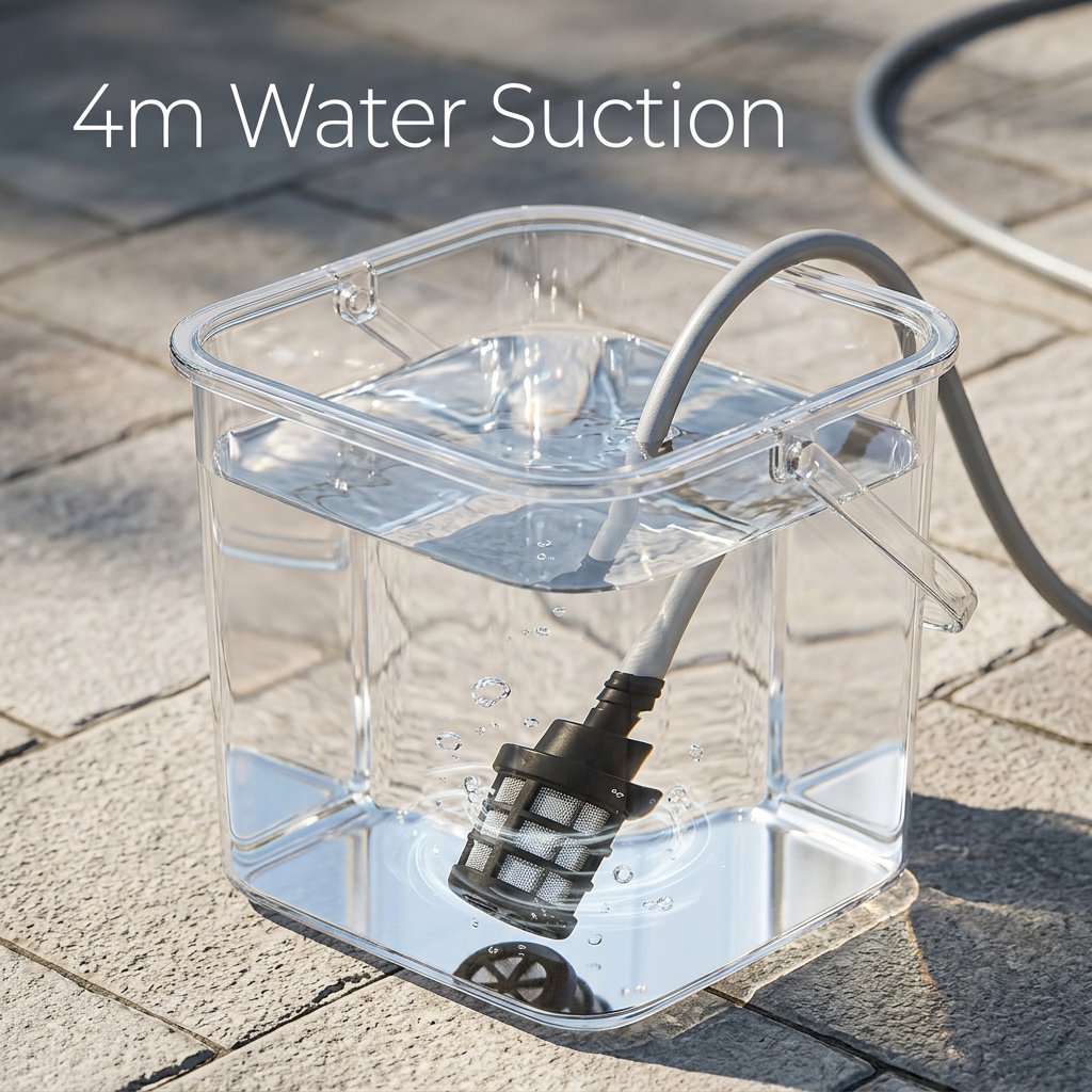 Cordless Car Washer / High Pressure Washer 20 V with 2 batteries - BAS Kuwait Bab Al Saif