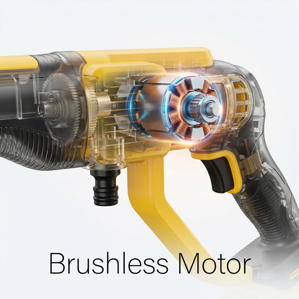 Cordless Car Washer / High Pressure Washer 20 V with 2 batteries - BAS Kuwait Bab Al Saif