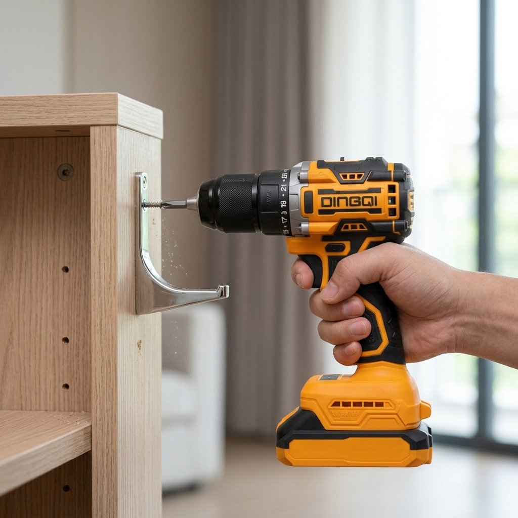 Cordless Impact Drill 21V With 2 Batteries DINGQI BRAND - BAS Kuwait Bab Al Saif