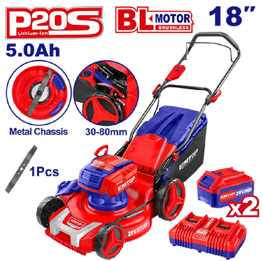 Cordless Lawn Mower EMTOP BRAND - BAS Kuwait Bab Al Saif Standard Standard