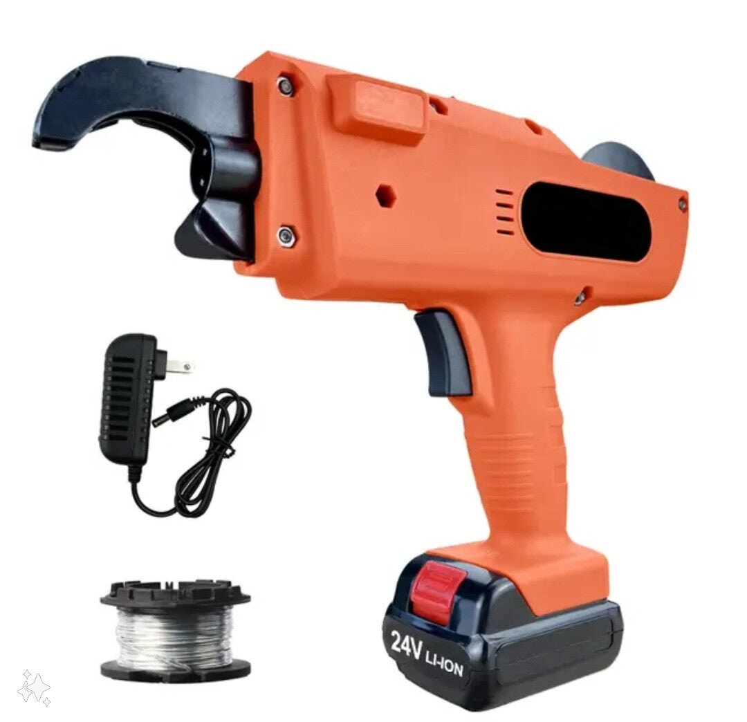 Cordless Rebar Tying Machine with 2 batteries I Automatic Rebar tool - BAS Kuwait Bab Al Saif Orange Standard