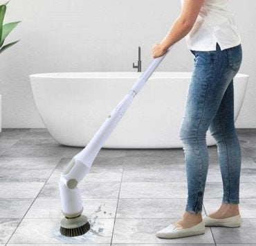 Cordless Rotating Cleaning Scrubber - BAS Kuwait Bab Al Saif White Standard