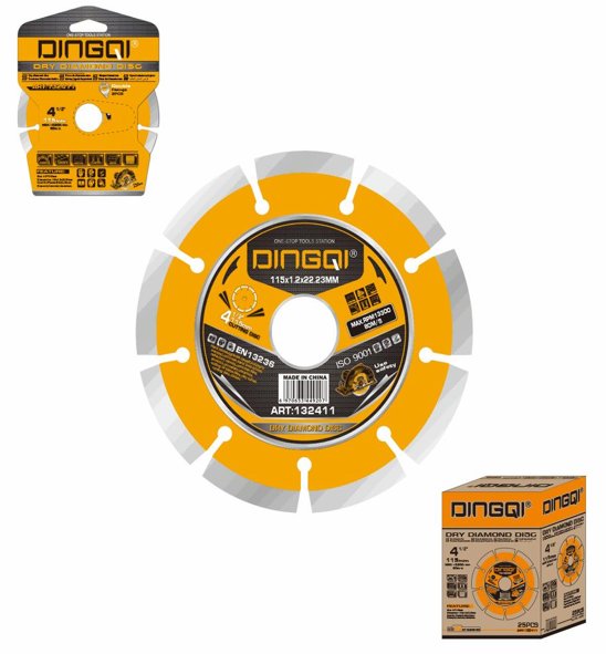 Diamond Blade Cutting Sharp 115*1.2/1.9*7*22.23 DINGQI BRAND - BAS Kuwait Bab Al Saif Standard Standard