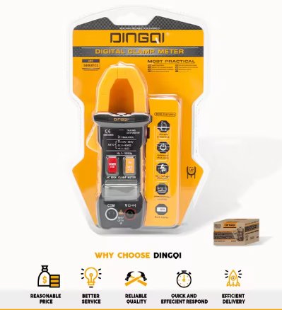 Digital Clamp Meter Multimeter DINGQI BRAND - BAS Kuwait Bab Al Saif Standard Standard