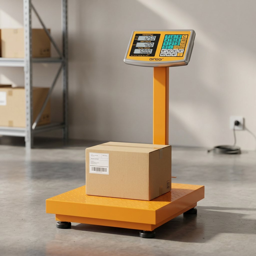 Double Display Platform Weight Scale 300KG DINGQI BRAND - BAS Kuwait Bab Al Saif