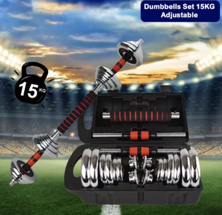 Dumbbell set 15kg - BAS kuwait Bab Al Saif Standard Standard