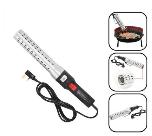 Electric BBQ Charcoal Fire Starter Torch - BAS Kuwait Bab Al Saif Black Standard