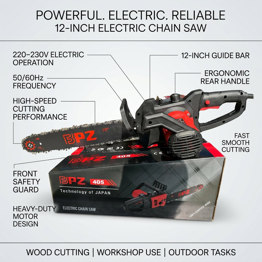 Electric Chain Saw 12" - BAS Kuwait Bab Al Saif