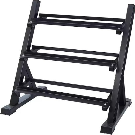 Dumbbells stand I 3 Tier Gym Weights rack 300kg Capacity - BAS Kuwait