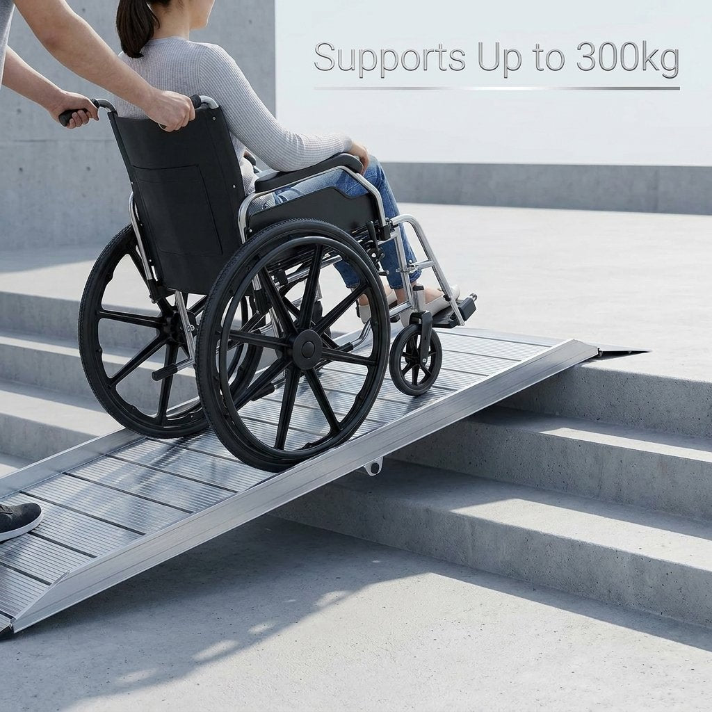 Foldable Aluminum Ramp for Wheelchairs / Scooters - BAS Kuwait Bab Al Saif