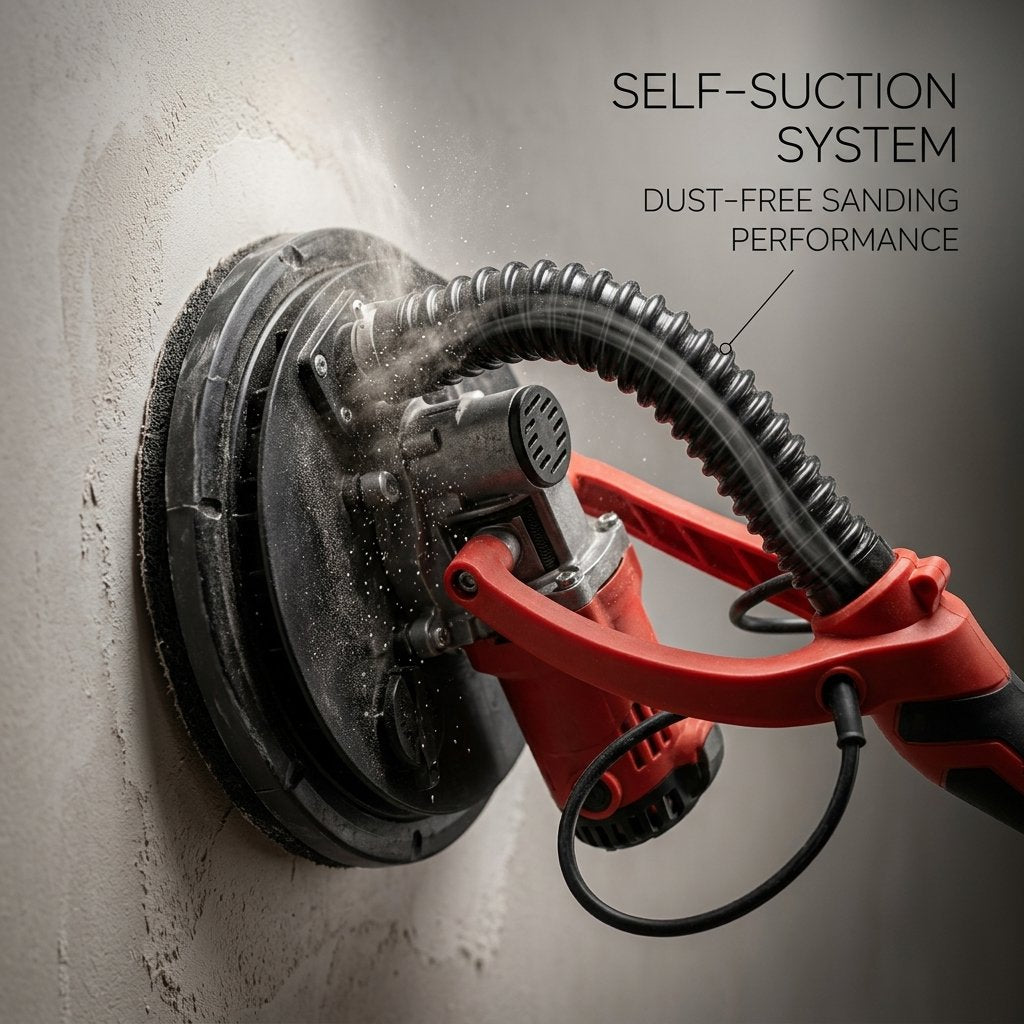 Foldable Drywall Sander Electric 850W | Handheld Self-Suction Floor & Wall Sander – BAS Kuwait Bab Al Saif