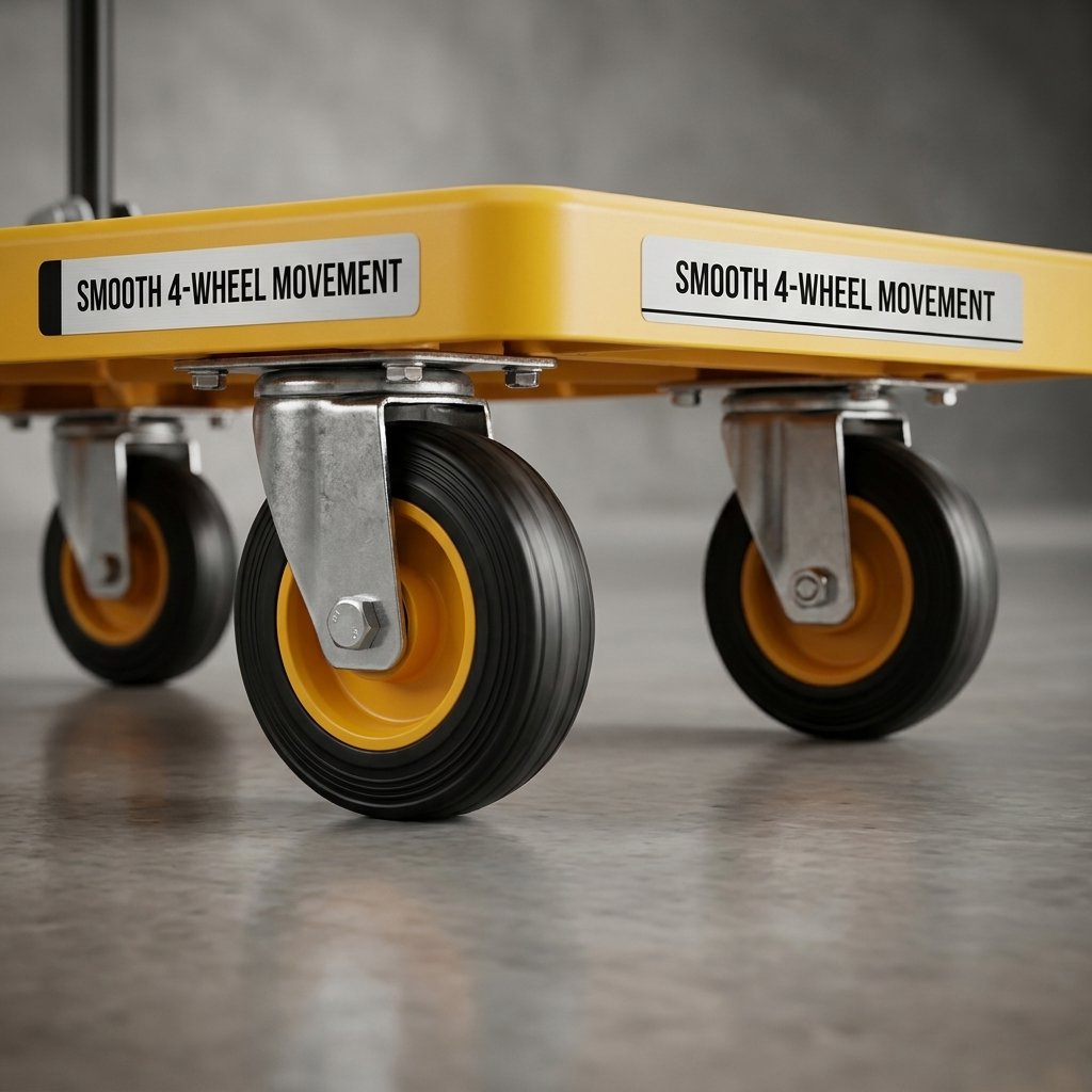 Foldable Hand Trolley 100 Kg / platform Hand Truck Dingqi Brand - BAS Kuwait Bab Al Saif