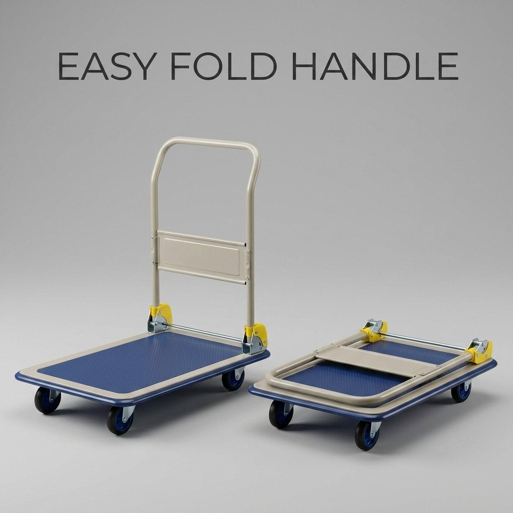 Foldable Hand Trolley 150kg Prestar Brand (Japan) NB-101 - BAS Kuwait Bab Al Saif