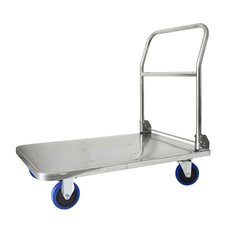 Foldable Hand Trolley 300 Kg Stainless Steel grade 304 / platform Hand Truck food grade - BAS Kuwait Bab Al Saif Standard Standard