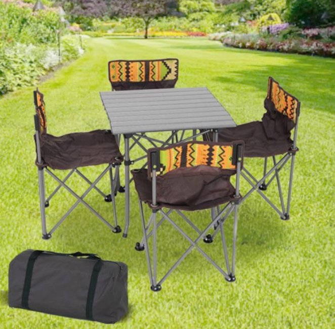 Folding Table & 4 Chairs Set with Carrying Bag for children - BAS kuwait Bab Al Saif Standard Standard