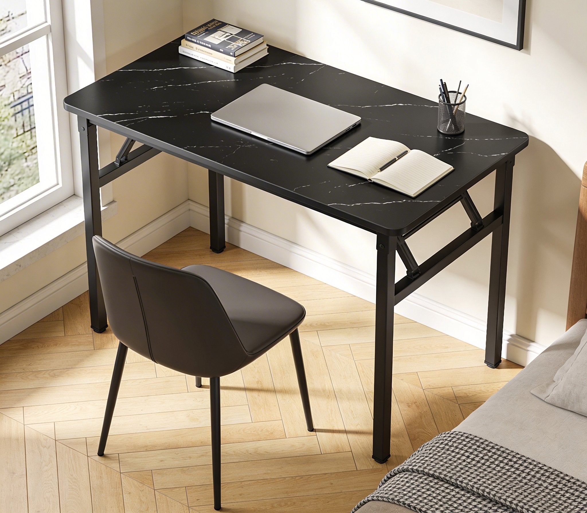Folding Table Desk for Home or Office use I Study table I Dining table - BAS Kuwait Bab Al Saif
