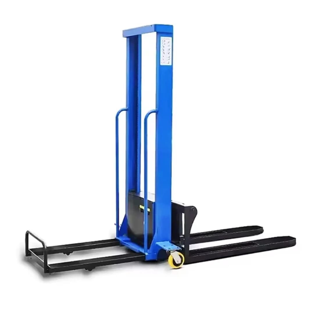 Forklift 1 Ton 1.6 Meter I Stacker Truck with Auto Lift I Lithium Battery - BAS Kuwait Bab Al Saif