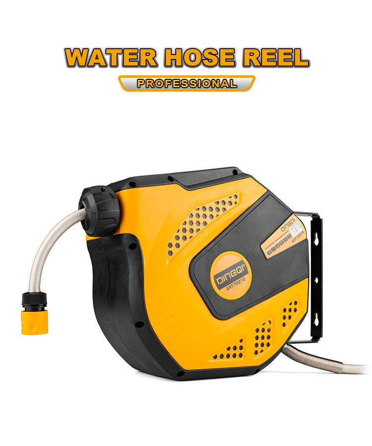 Garden Water Automatic Hose Reel 15 meter Wall Mounted DINGQI BRAND - BAS Kuwait Bab Al Saif Standard Standard
