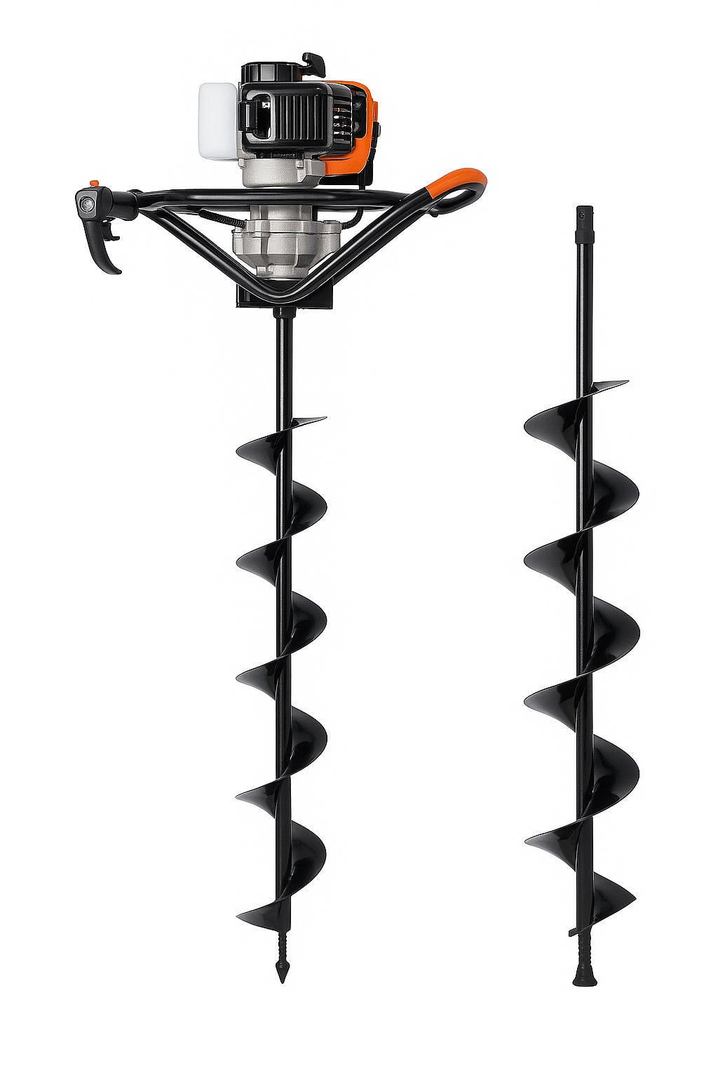 Gasoline Earth Auger 52cc - with 2 drill bits BAS Kuwait Bab Al Saif