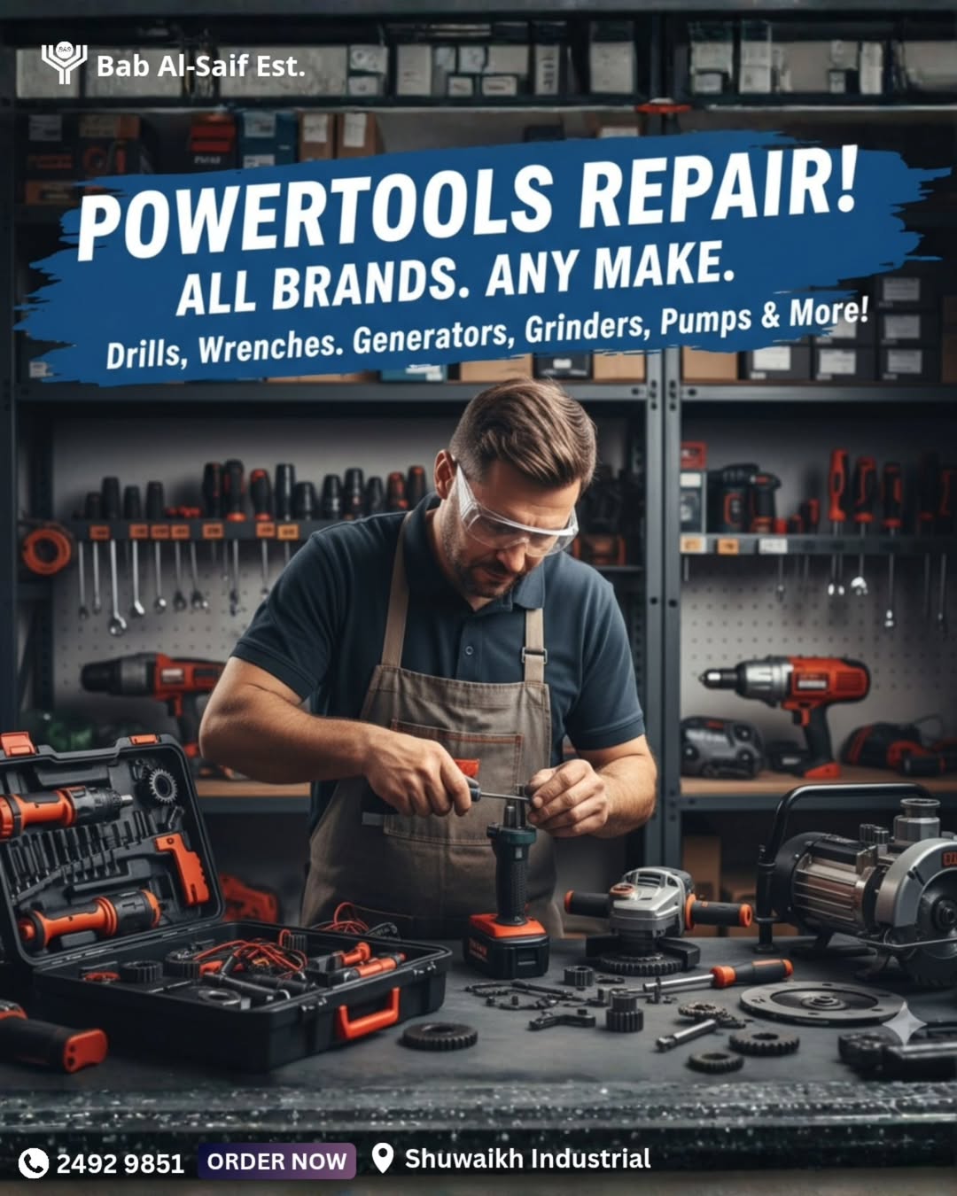 Generator And Drills Repair And Servicing Maintenance - BAS Kuwait Bab Al Saif