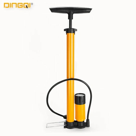 Hand Pump 50mm Tire Bike Pump With Gauge Bicycle Profession Hand Tool DINGQI BRAND - BAS Kuwait Bab Al Saif Standard Standard