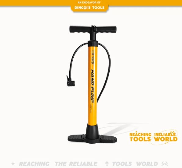 Hand Pump Portable Bike Air Pump Motorcycle High Quality 58 PSI DINGQI BRAND - BAS Kuwait Bab Al Saif Standard Standard