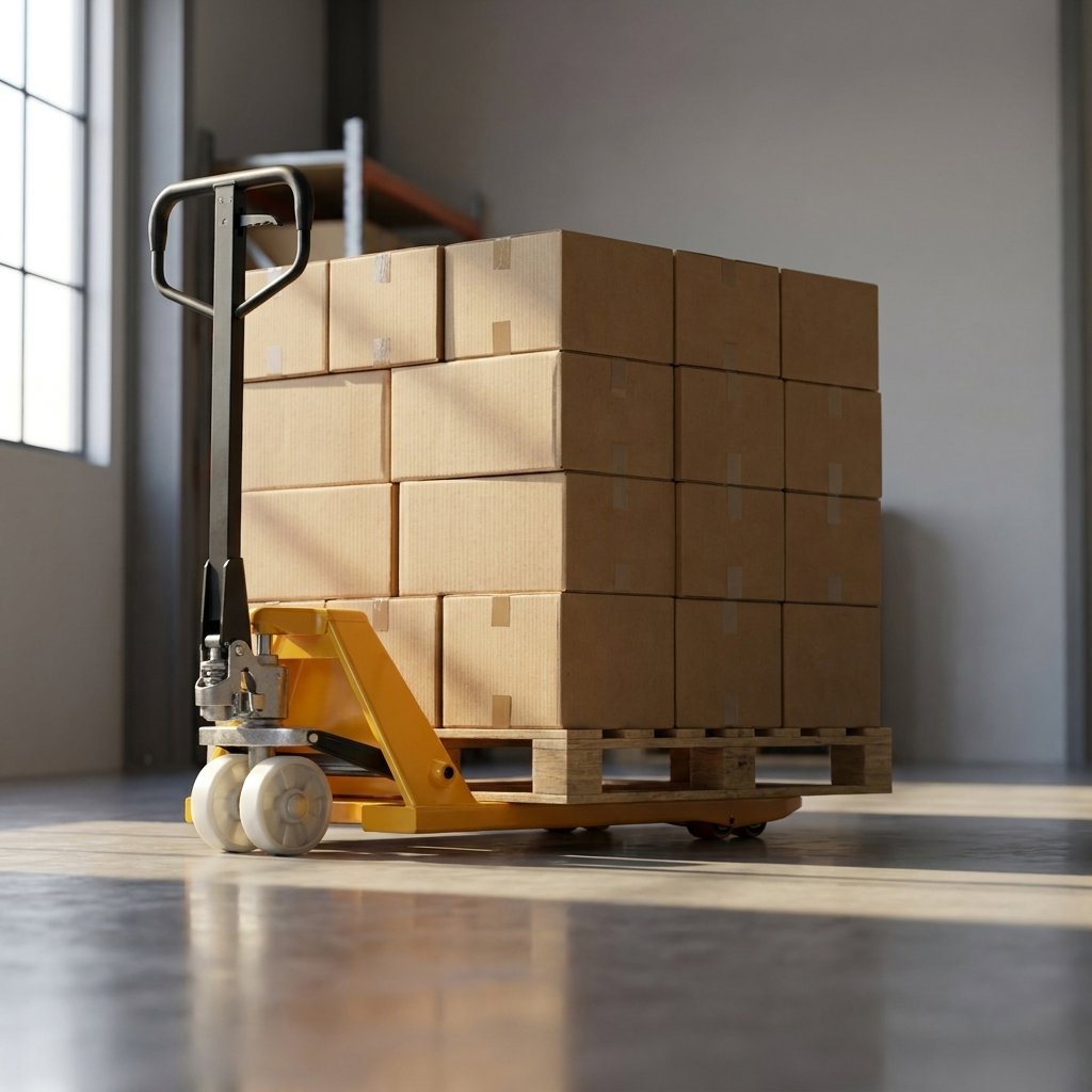 Hand Truck Pallet Jack (Wide) 3,4,5 ton - BAS Kuwait Bab Al Saif