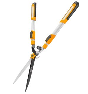 Hedge Shear 12" with telescopic Aluminum Handles Dingqi Brand - BAS Kuwait Bab Al Saif Standard 12"