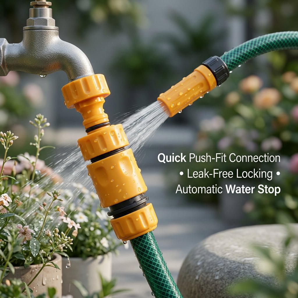 Hose Connector Set 3 pc Dingqi Brand - BAS Kuwait Bab Al Saif